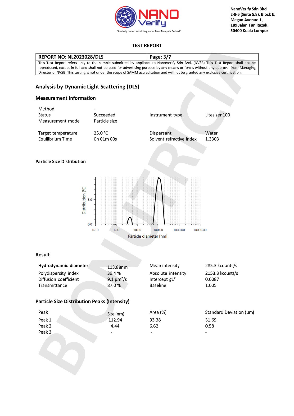 NanoVerify_Test-Report_DLS_Herbosomal-EstroBoost_Page-3