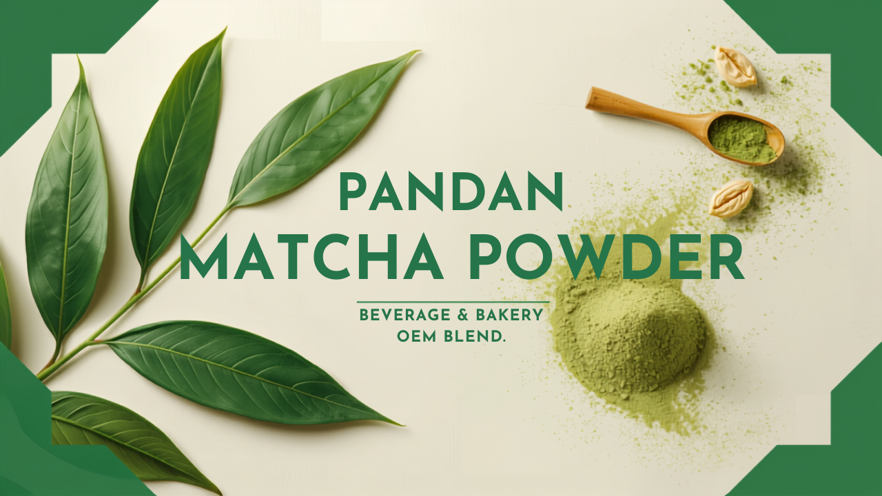 Pandan Matcha Powder — Beverage & Bakery OEM Blend