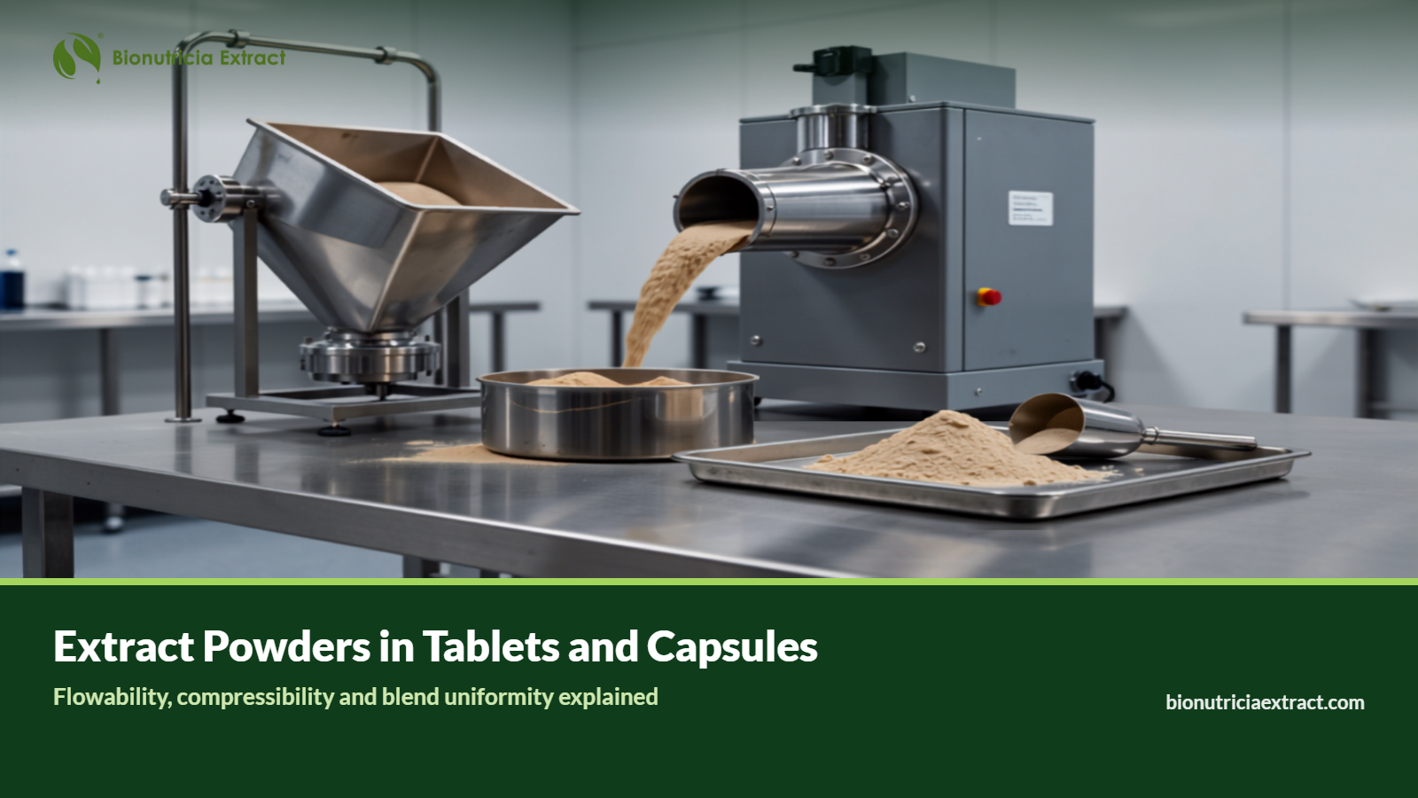 Formulating botanical extract powders into tablets and capsules