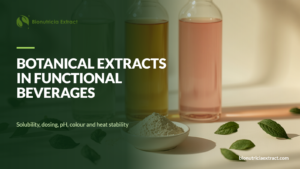 Formulating botanical extracts into functional beverages