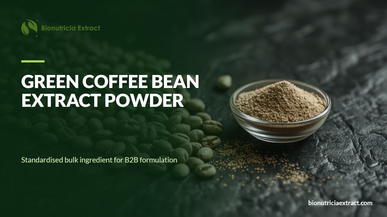 Green coffee bean extract powder bulk ingredient