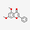 Molecular structure of 5,7-dimethoxyflavone, the primary methoxyflavone marker in black ginger extract
