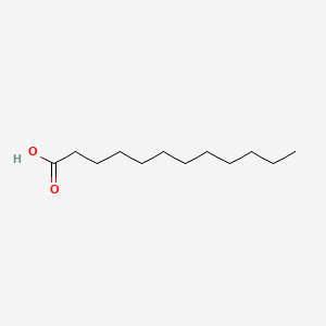 Chemical structure of lauric acid