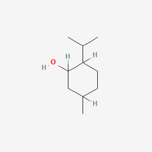 Chemical structure of menthol