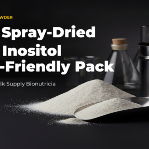 Myo-inositol spray-dried powder for bulk supply to supplement and beverage manufacturers