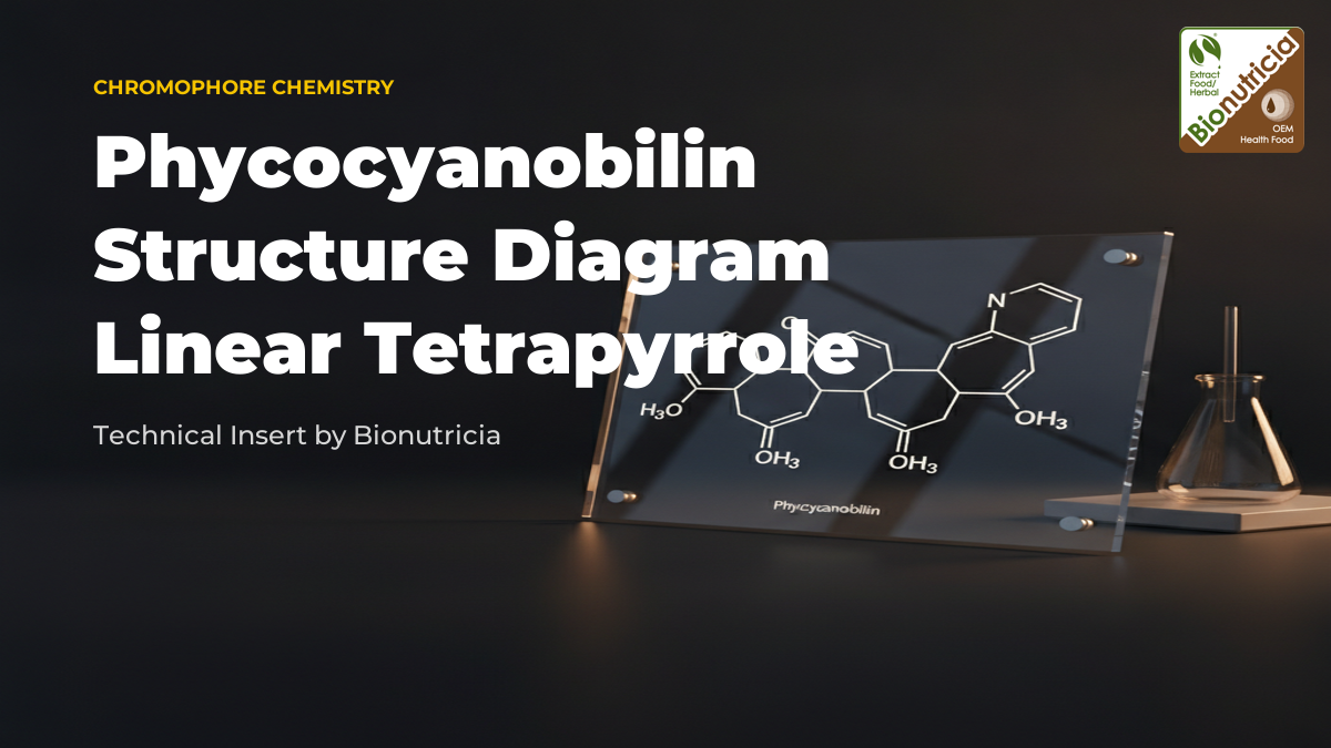 Phycocyanobilin chemical structure diagram