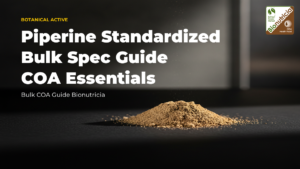 Black pepper extract powder — piperine standardised bulk ingredient for B2B formulators
