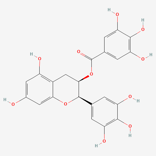 Epigallocatechin gallate chemical structure diagram