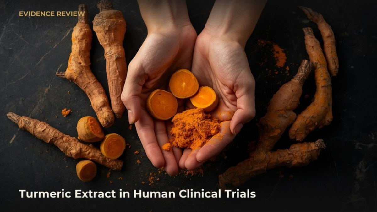 Sliced turmeric rhizome and Curcuma longa extract powder